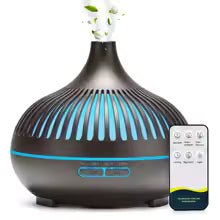 Diffuseur Noir avec Eclairage LED ambiance Amazinglife
