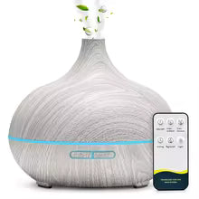 Diffuseur d'huiles essentielles blanc avec télécommande "Amazinglife"